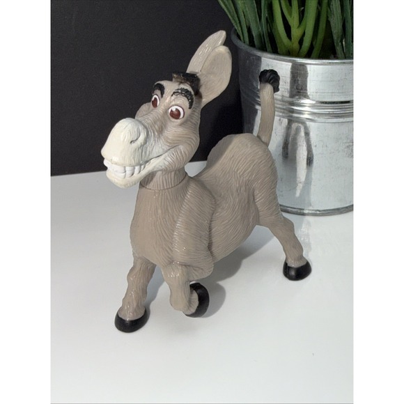 McDonald's Other - NICE RARE COLLECTABLE MCDONALDS SHREK DONKEY TOY FIGURE 2007 - No Sound